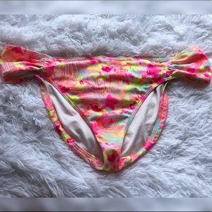 Pink Floral Bikini Bottom